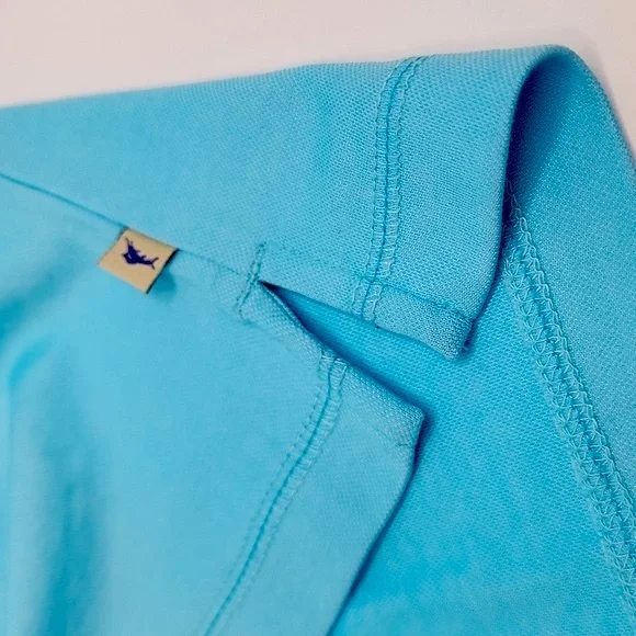 TOMMY BAHAMA POLO SHIRT, "BLUE CRUSH (SKY BLUE) COLOR  SIZE LARGE MEDIUM (M) - Picture 10 of 15